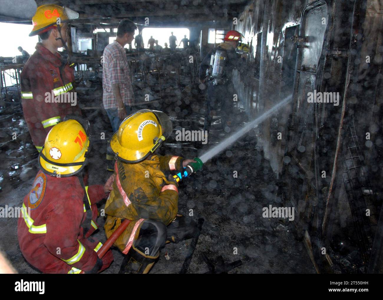 fire brigade, firefighting, people, Sailor Stock Photo - Alamy