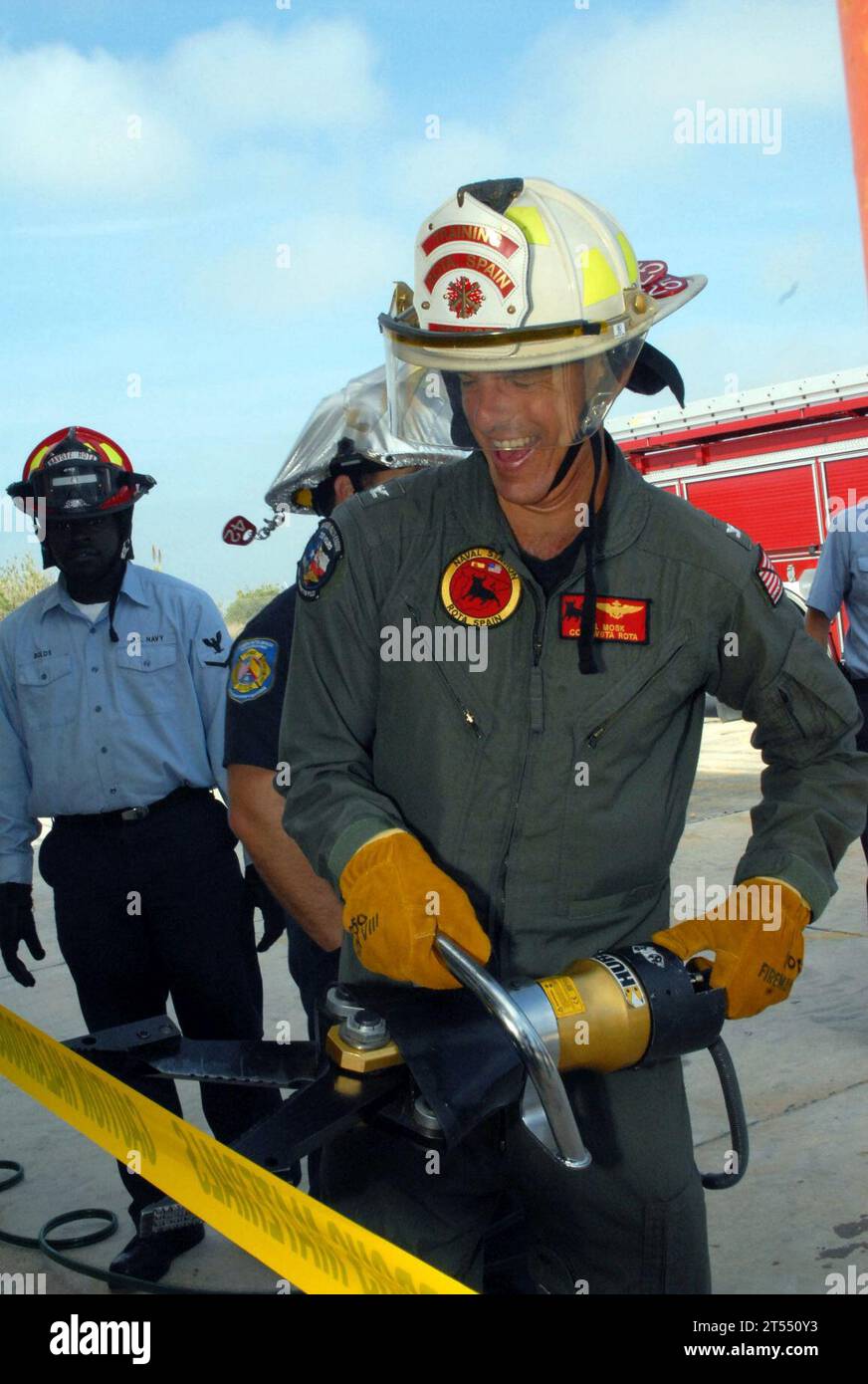 Firefighting Training Center, NAVSTA Rota, ribbon cutting Stock Photo ...