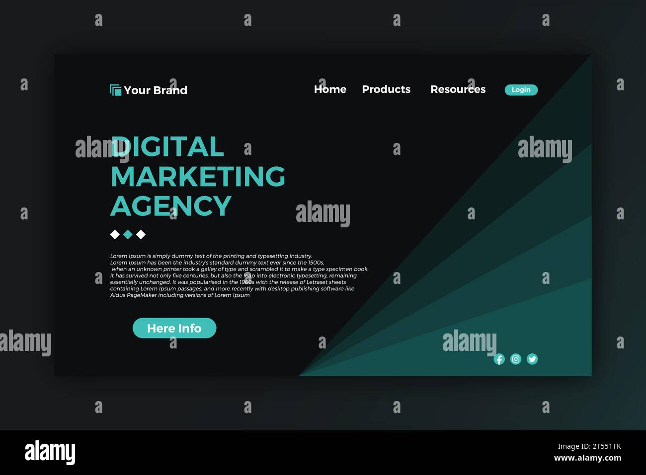 New lading page template background Royalty Free Vector Stock Vector ...