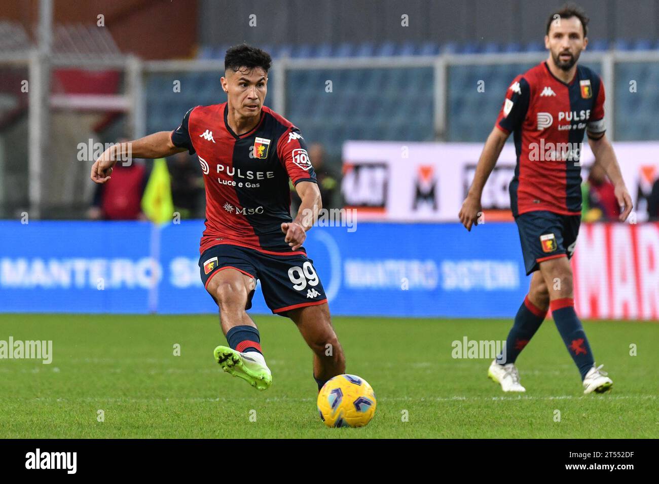 Pablo Galdames of Genoa CFC looks on during the Coppa Italia round of  News Photo - Getty Images