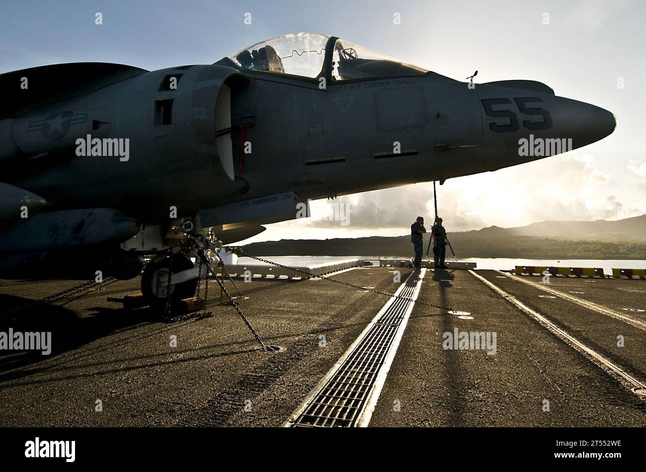 flight deck watch, Guam, port visit, U.S. navy , USS Peleliu (LHA 5 ...