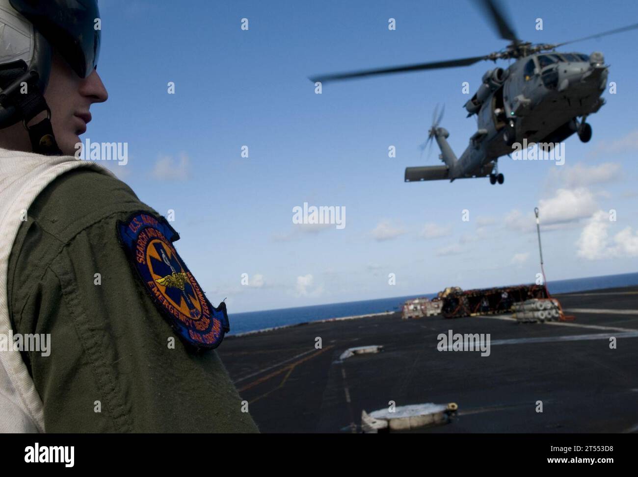 Richard Hm2 flight deck, hh-60H Sea Hawk helicopter, HM2 Richard O'Dell, hs-15 ...