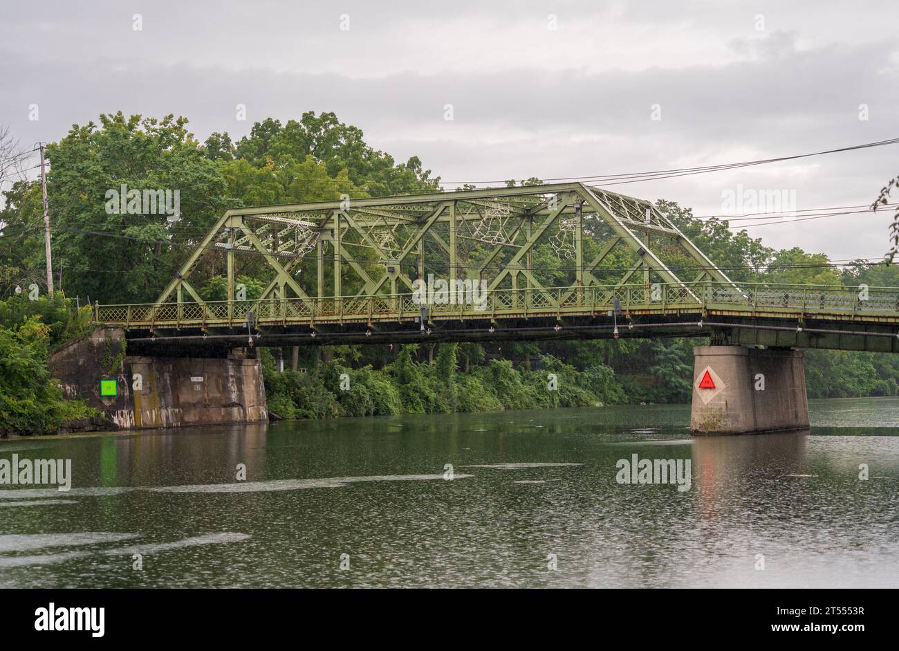 Bridge at Seneca Falls New York Stock Photo Alamy