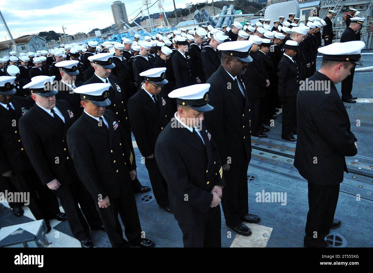 formation, Guided-Missile Destroyer, memorial service, navy, people, U ...