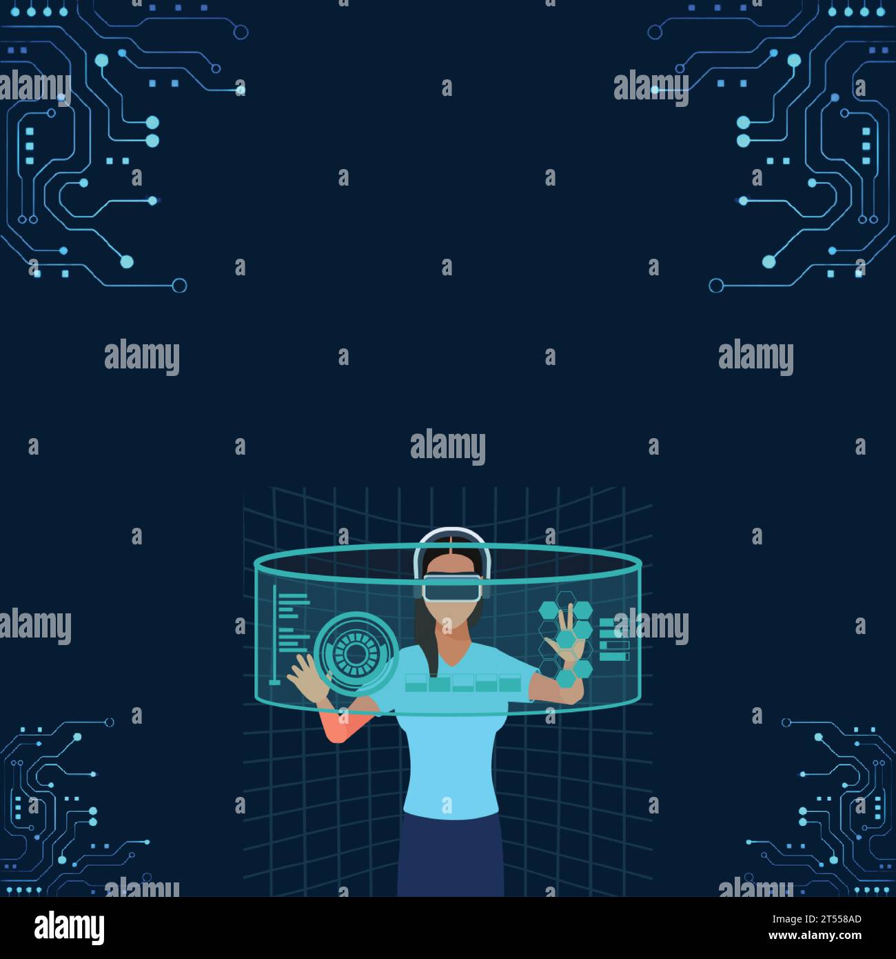 Technology background futuristic ai Royalty Free Vector Stock Vector ...
