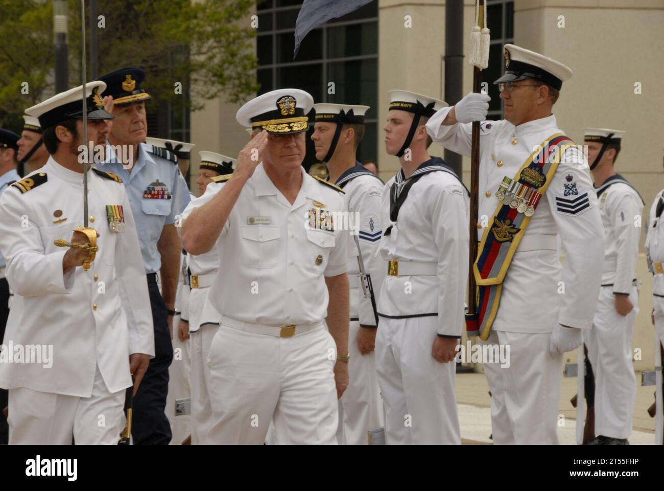 Honor Guard, Royal Australian Navy, Sailor, U.S. Navy Stock Photo