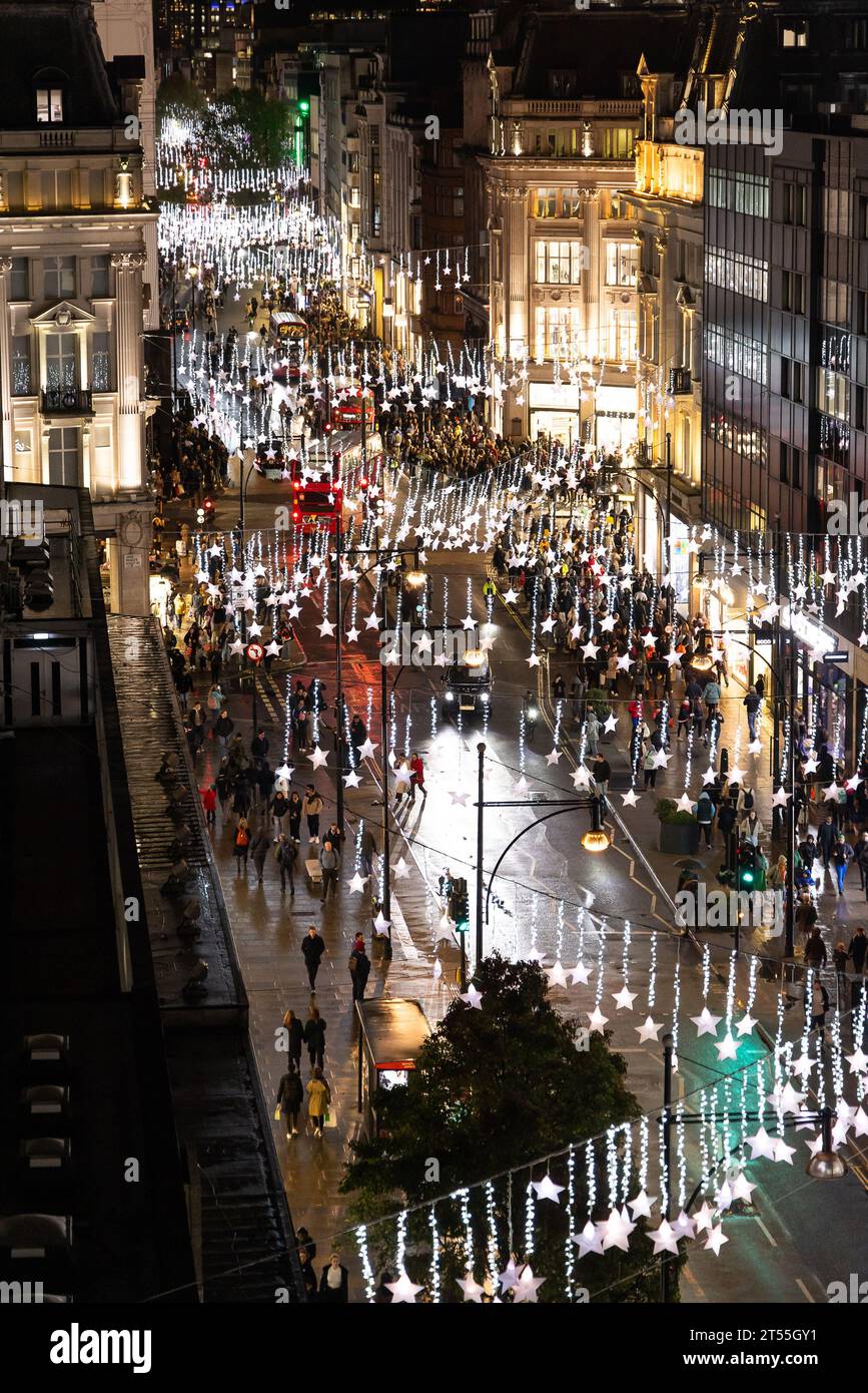 The Oxford Street Christmas Lights are switching on for the first time
