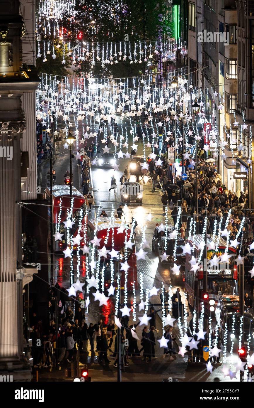 The Oxford Street Christmas Lights are switching on for the first time
