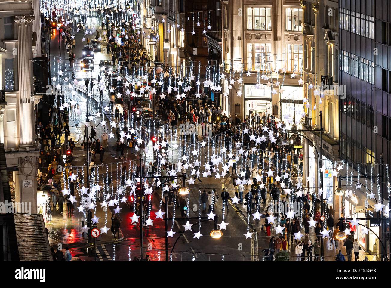 The Oxford Street Christmas Lights are switching on for the first time