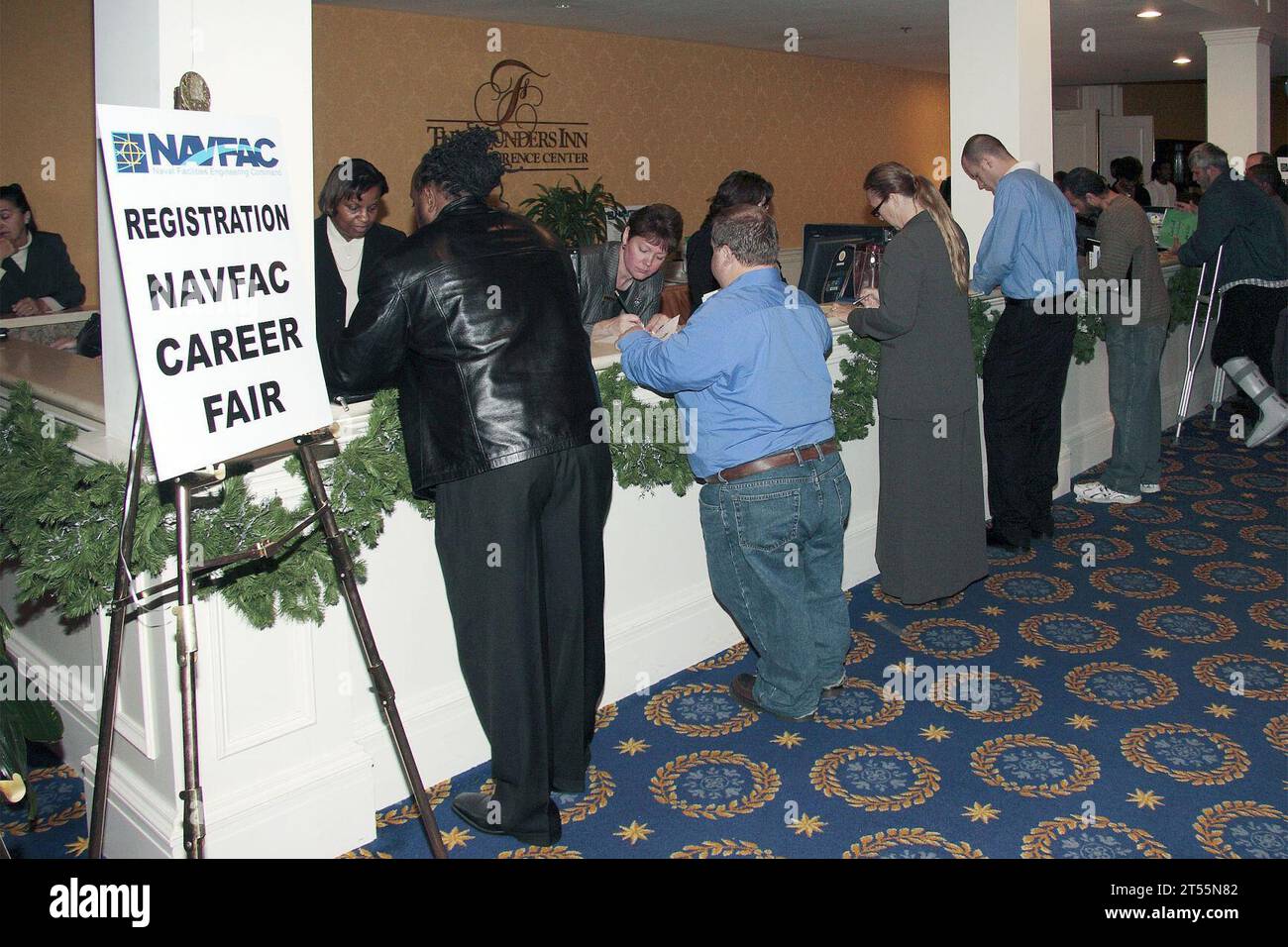 job fair, NAVFAC Stock Photo Alamy