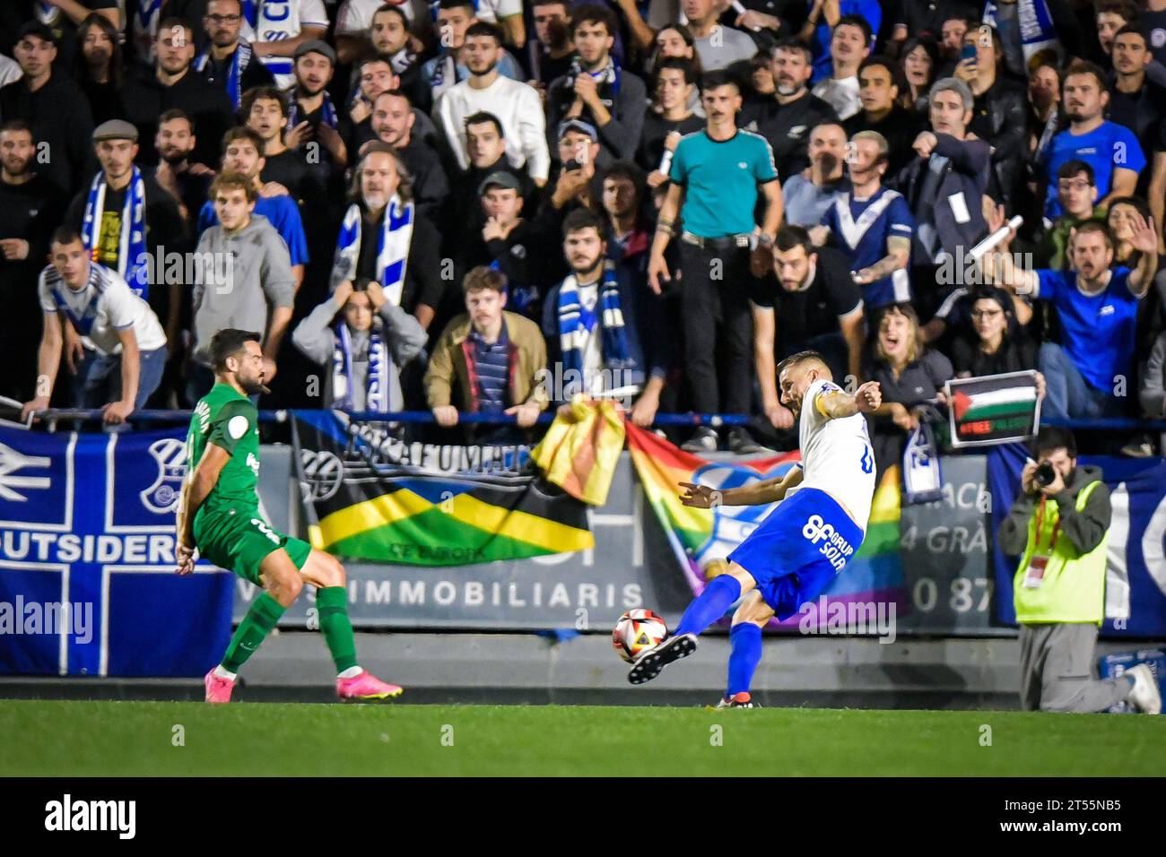 Barcelona, Spain. 01st Nov, 2023. Cano (CE Europa) durante el partido de Copa del Rey entre CE Europa y Elche CF, en Estadi Nou Sardenya, Barcelona, Espana el November 1, 2023. (Foto/Felipe Mondino) Credit: Independent Photo Agency/Alamy Live News Stock Photo