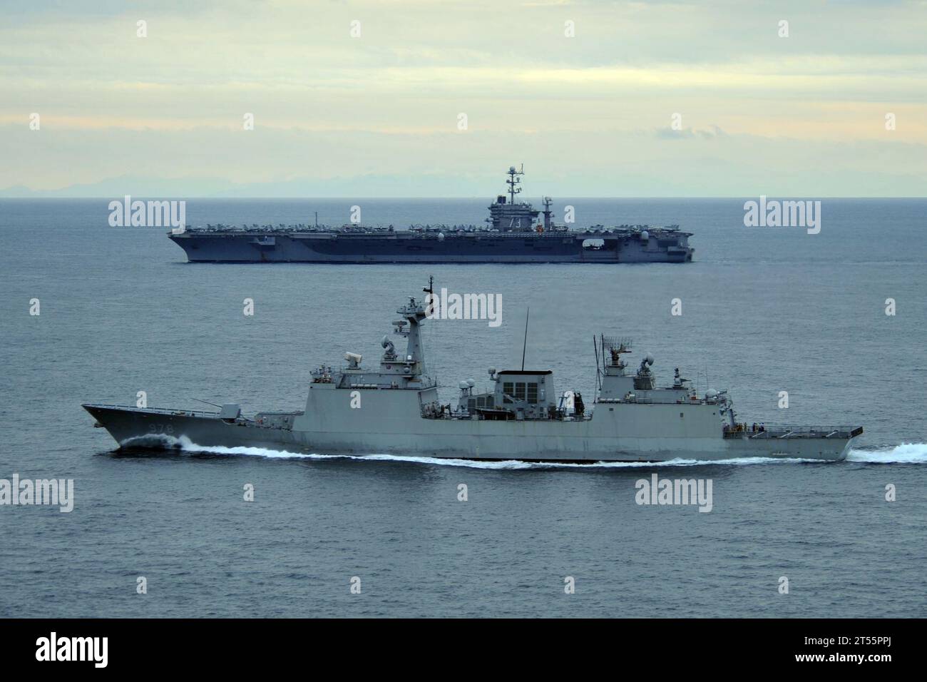 Korea, korean straits, U.S. Navy, USS George Washington (CVN 73 Stock ...