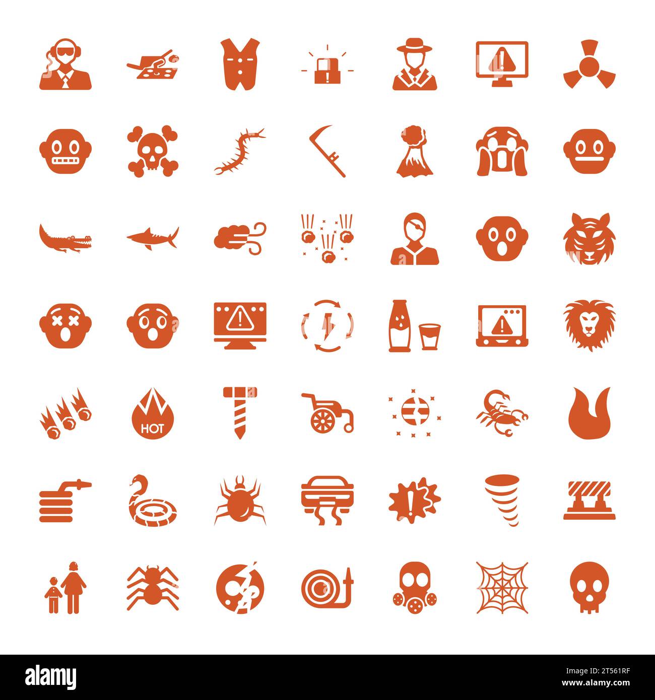 Danger icons Royalty Free Vector Image Stock Vector Image & Art - Alamy