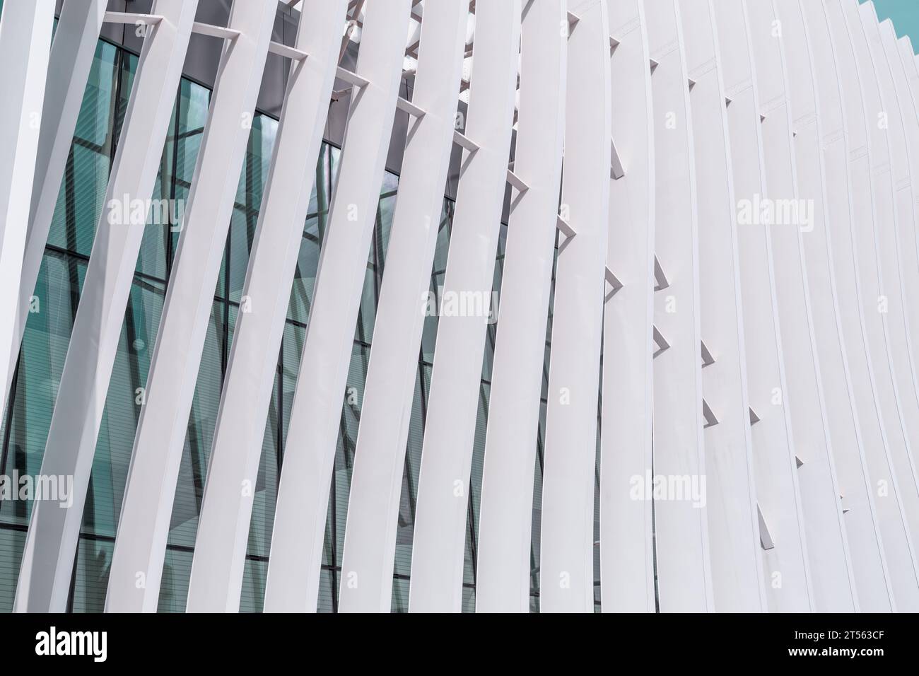 Architectural detail from the modernist, brutalist and eclectic Tel ...