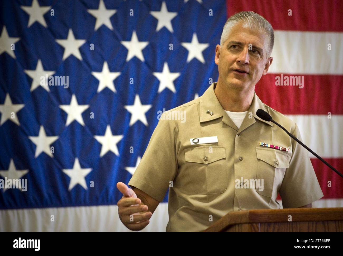 Navy Cyber Forces, people, Rear Adm. Tom Meek Stock Photo