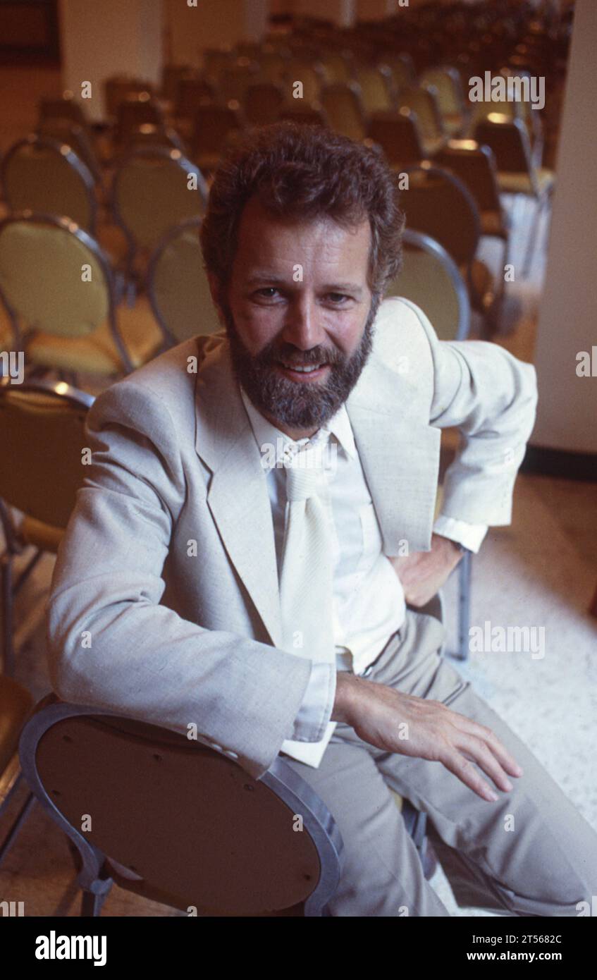 A 1983 photo of actor Bruce Grey while he was a regular on the soap opera The edge of Night. The versatile Canadian actor also had a big role in My Big Fat Greek Wedding and numerous other TV shows and films. Stock Photo