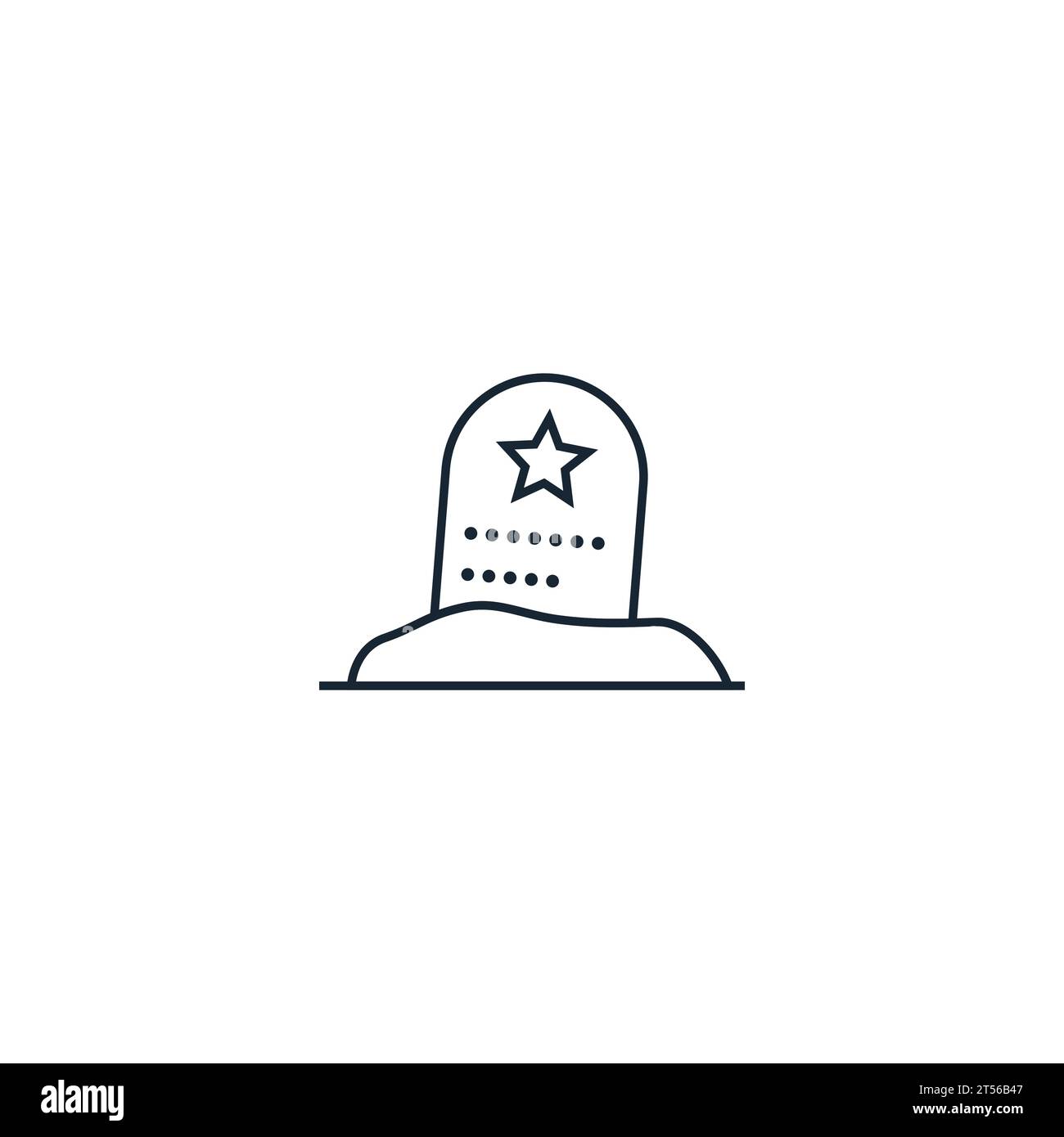 Soldier grave creative icon from war icons Vector Image Stock Vector