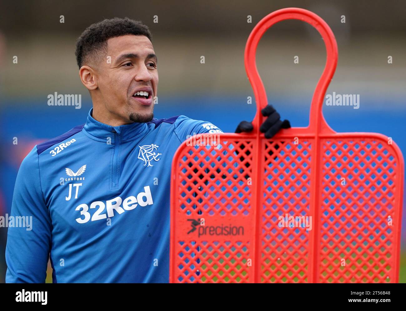 Rangers' James Tavernier during a training session at the Rangers