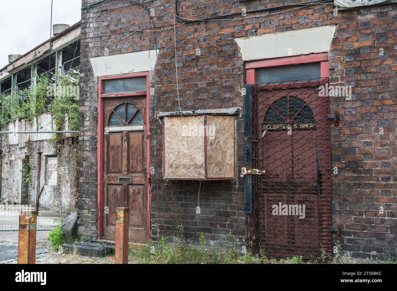 Longport, Stoke on Trent, England, July 18th 2023. Deralict Prince and Kensington Teapot Works, urban decline and industrial editorial illustration. Stock Photo