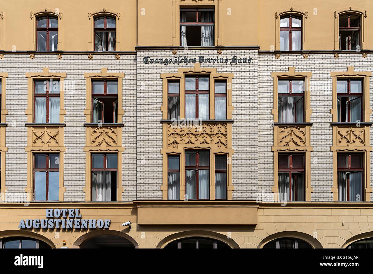 Hotel Augustinerhof, former Protestant Association House, Auguststrasse, Berlin, Germany Stock Photo
