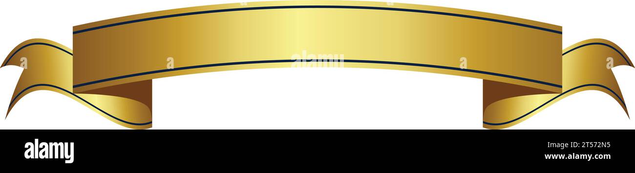 Luxury gold reel ribbon badge Royalty Free Vector Image Stock Vector ...