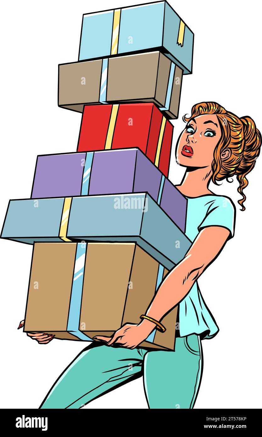 Many present boxes on Stock Vector Images Alamy