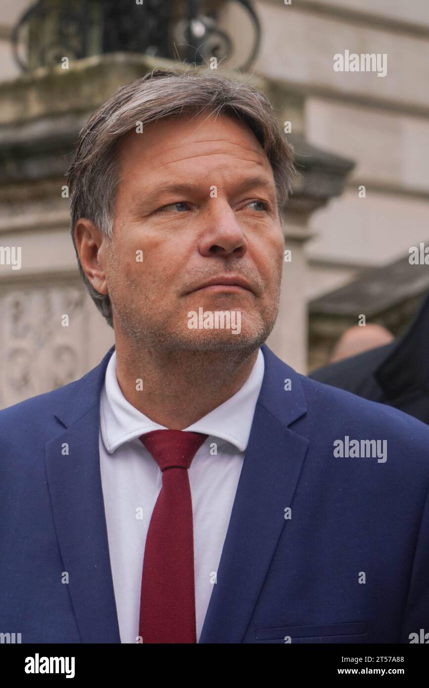 London UK 3 November 2023 Robert Habeck Who Is Serving As Vice 