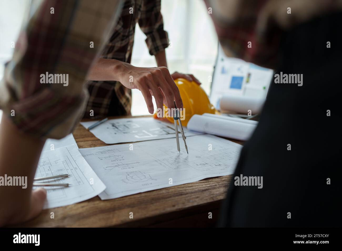 Engineers, designers and interior designers are finalizing the design ...