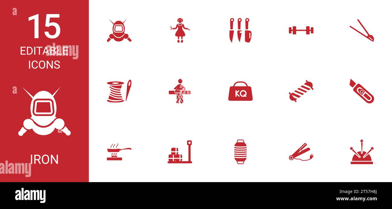 Iron icons Royalty Free Vector Image Stock Vector Image & Art - Alamy
