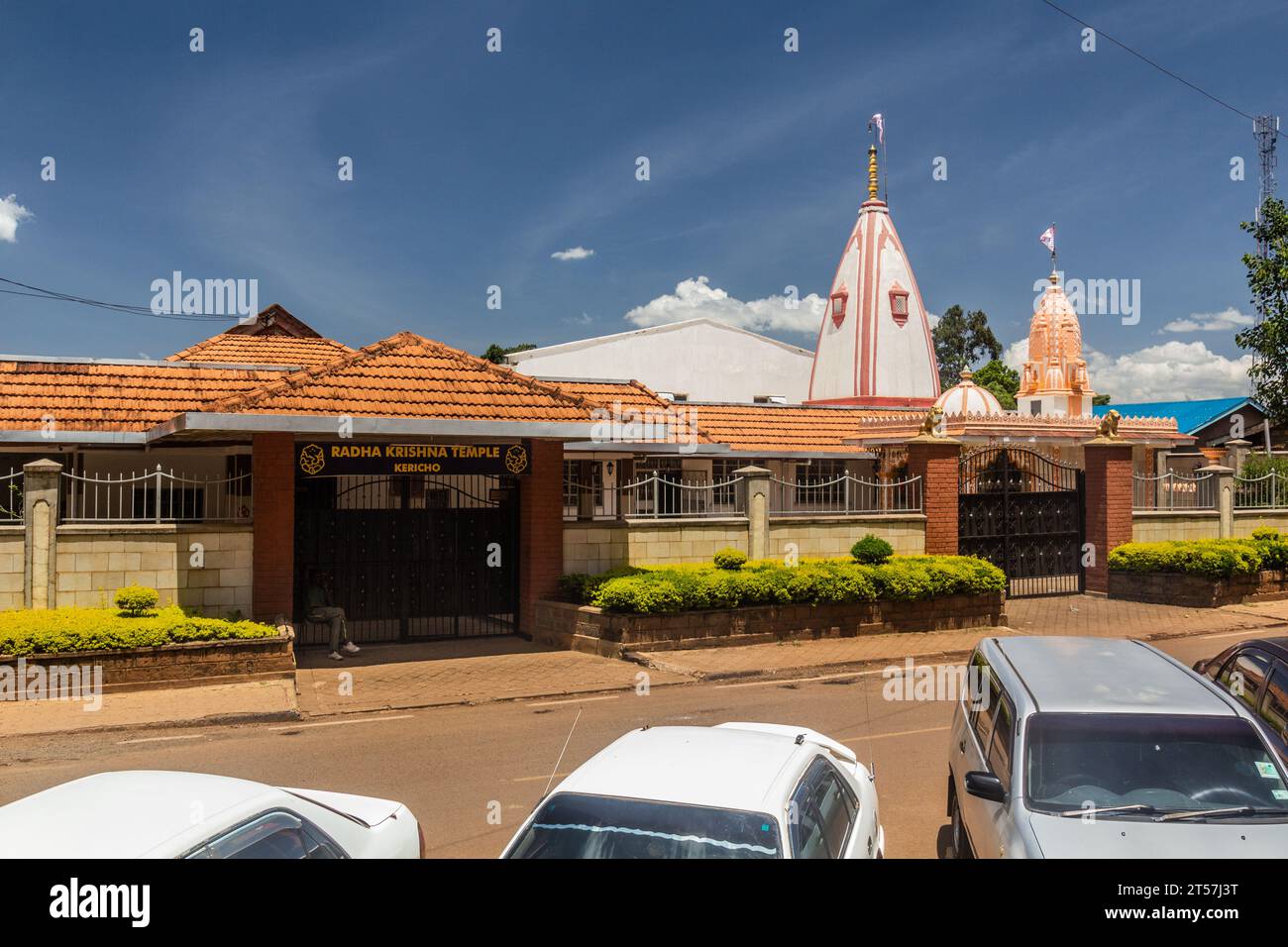 KERICHO, KENYA - FEBRUARY 22, 2020: Radha Krishna hinduTemple in Kericho, Kenya Stock Photo