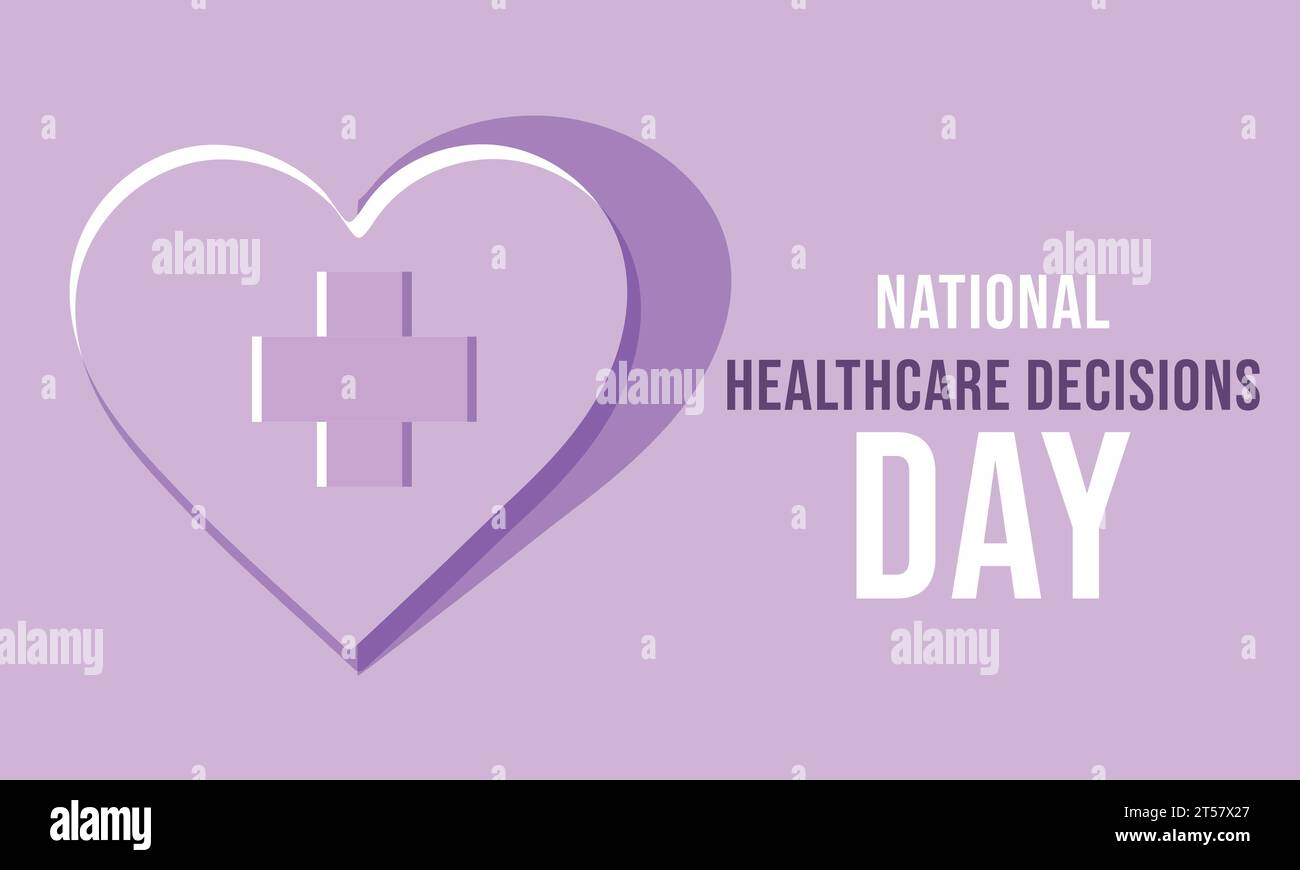 National healthcare decisions day Royalty Free Vector Image Stock