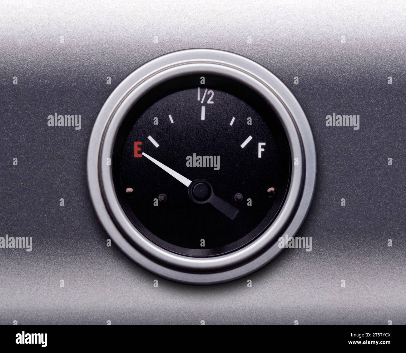 Fuel gauge on empty Stock Photo Alamy