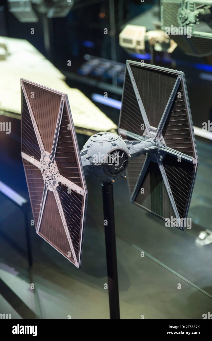 Original TIE Fighter model used in Star Wars - A New Hope Stock Photo ...