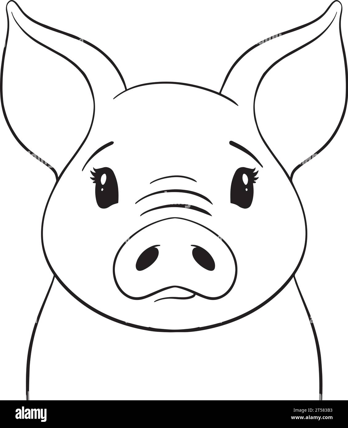 giving gift clipart black and white pig