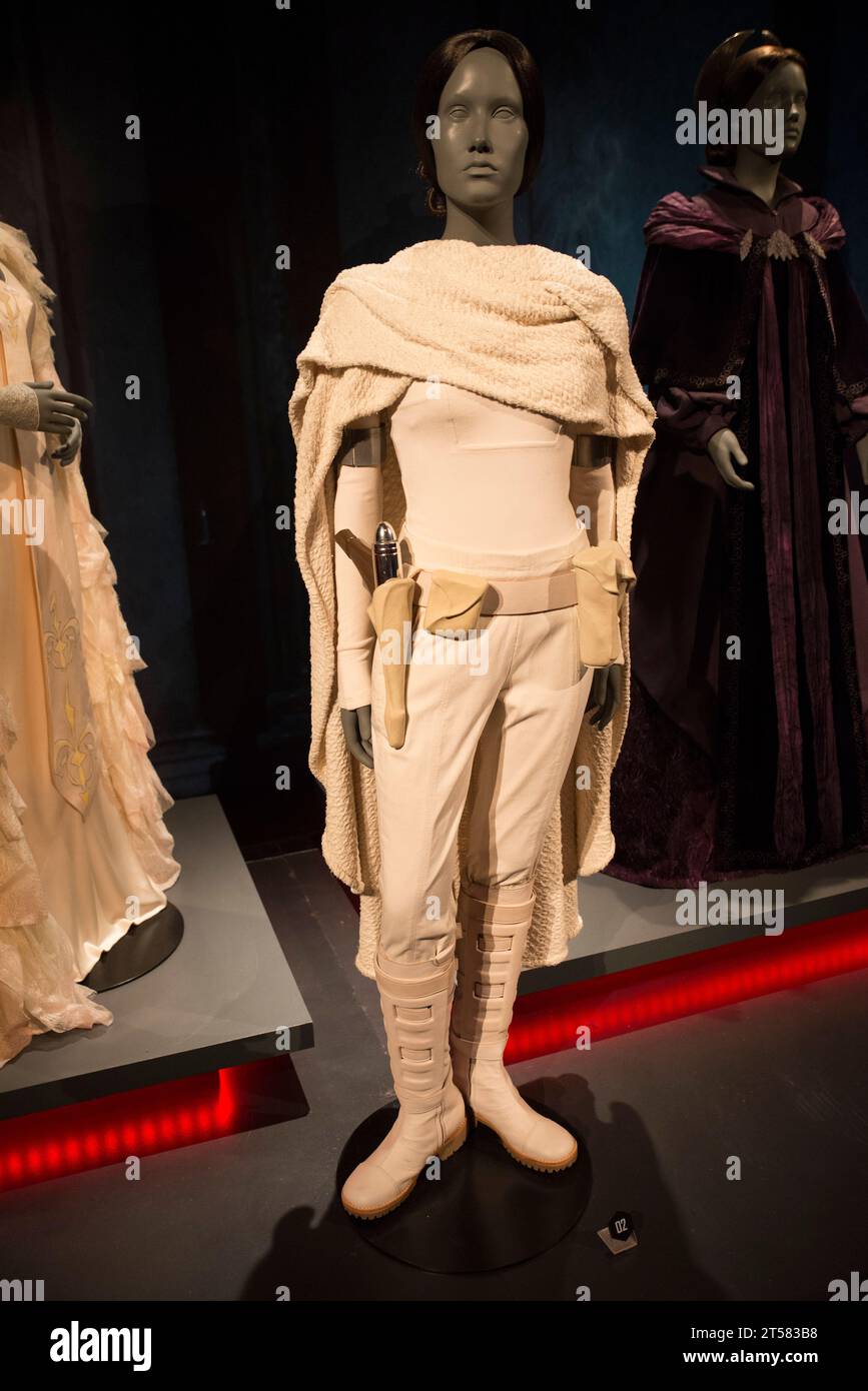 original Padme Amidala costume from Attack of the Clones Stock Photo