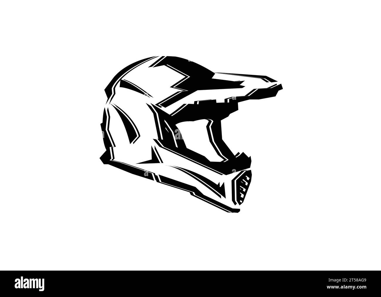 Cross motorcycle helmet Royalty Free Vector Image Stock Vector Image ...