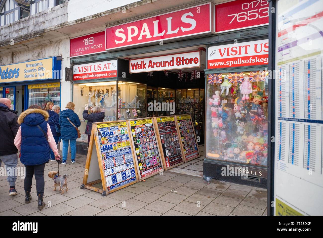 Spalls toy and giftware shop on Lumley Road in Skegness Stock Photo