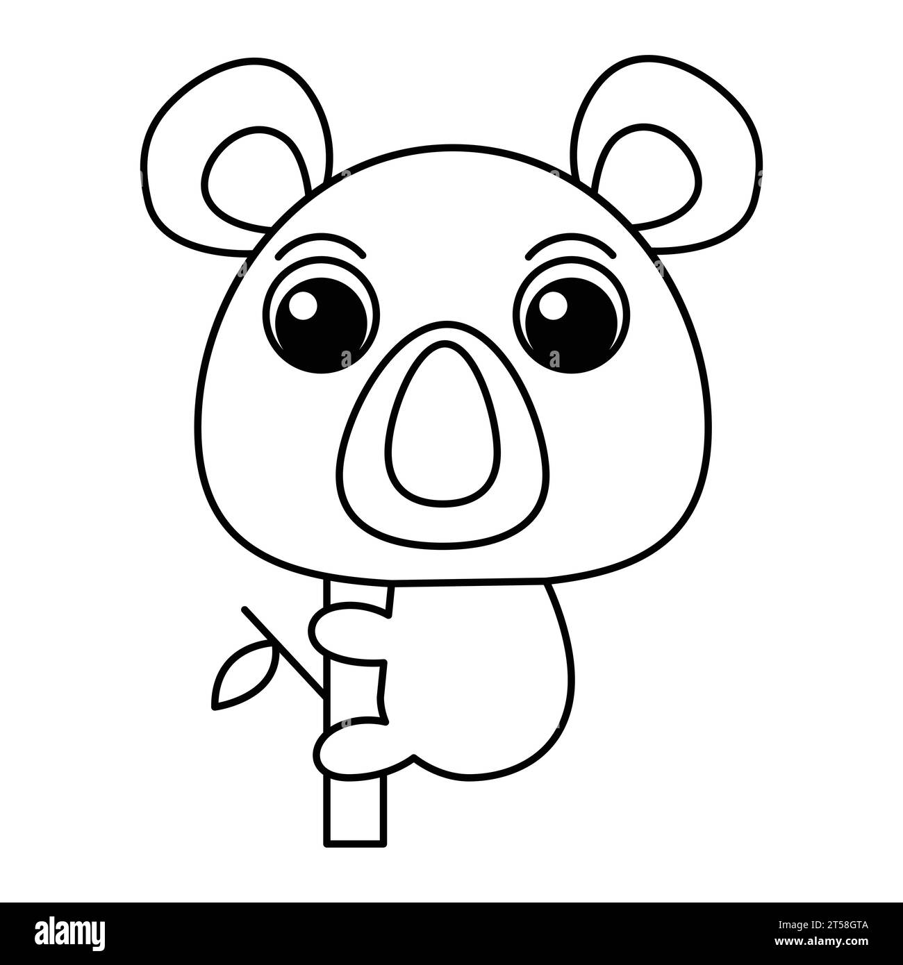Cartoon Coloring Page Drawing For Kids Stock Vector I - vrogue.co