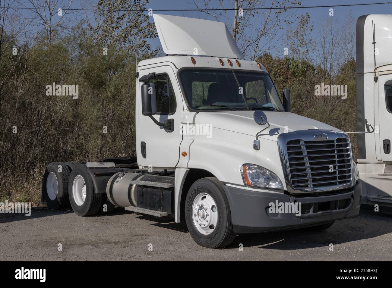 Indianapolis November 2, 2023 Freightliner Semi Tractor Trailer