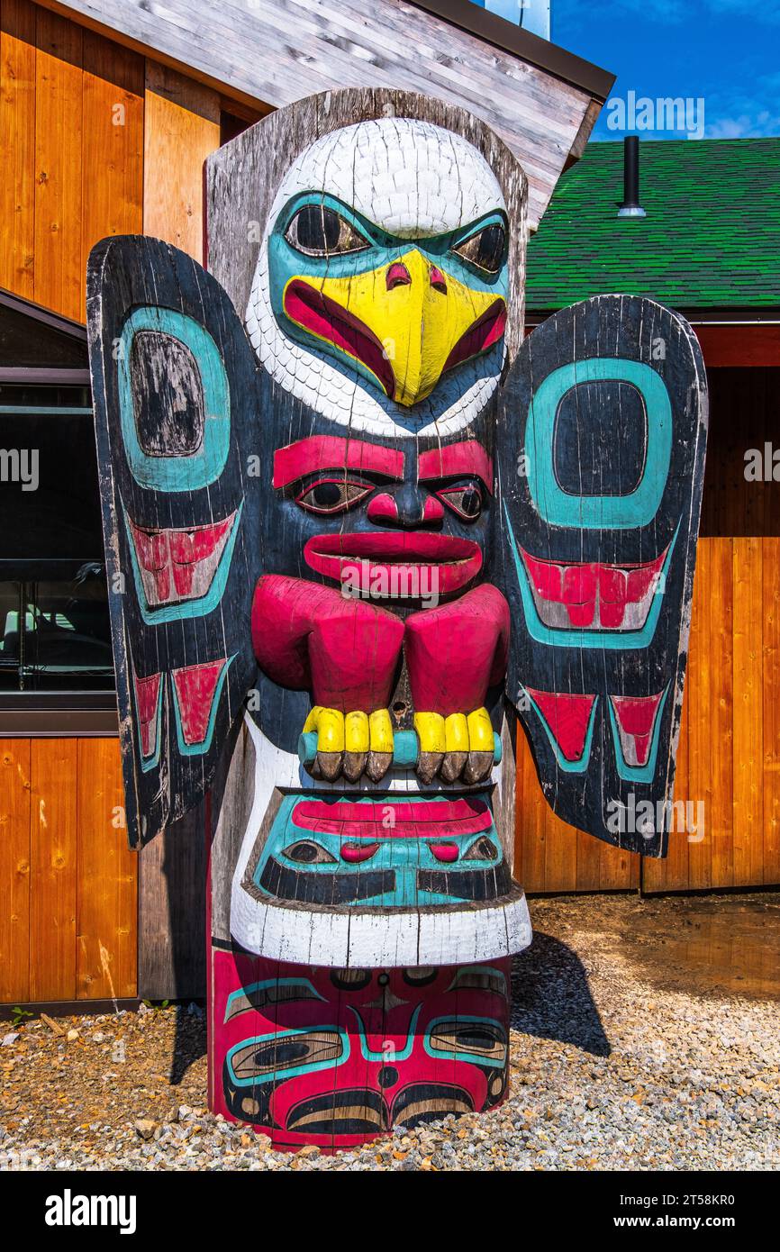 Hoonah, Icy Strait Point, Alaska USAJune 29, 2019 Colorful Tlingit