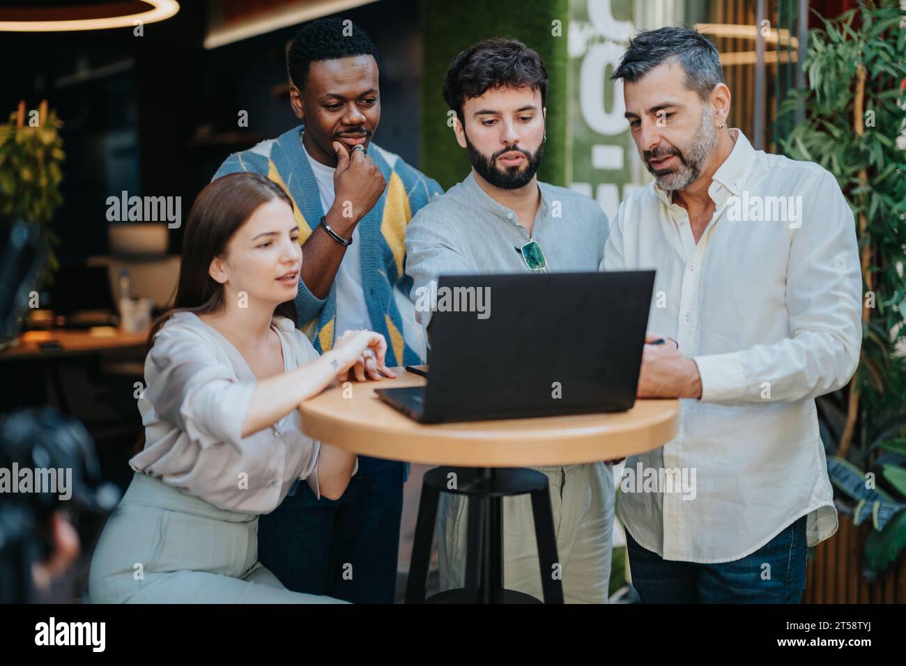 Successful Collaboration for Better Efficiency in Business Projects Stock Photo