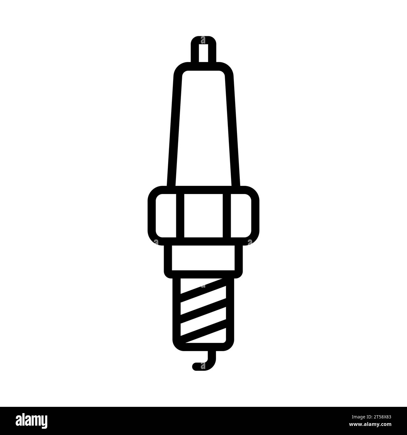Car Candle outline vector icon Stock Vector