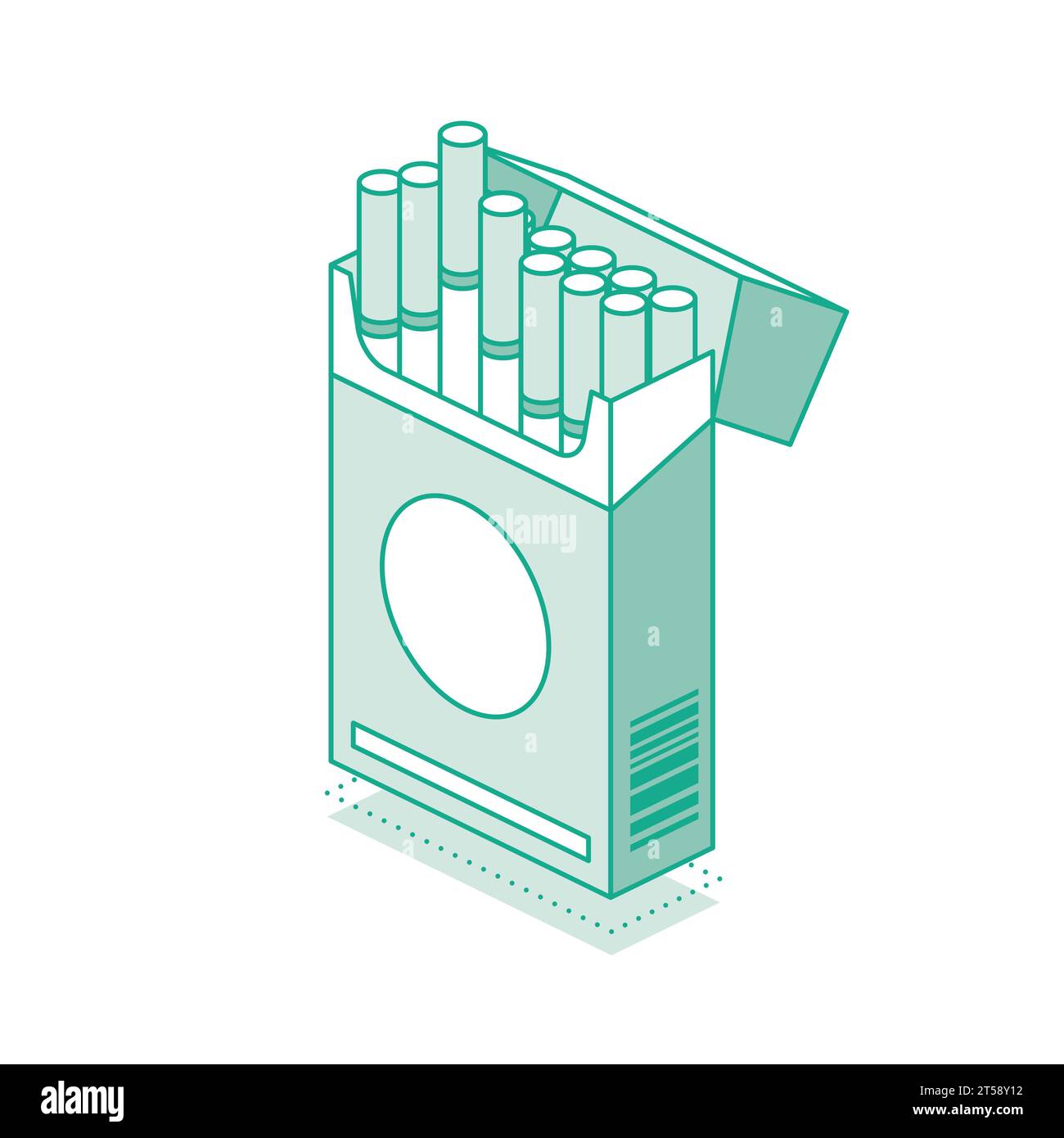 Cigarette Pack Drawing Stock Vector Images Alamy