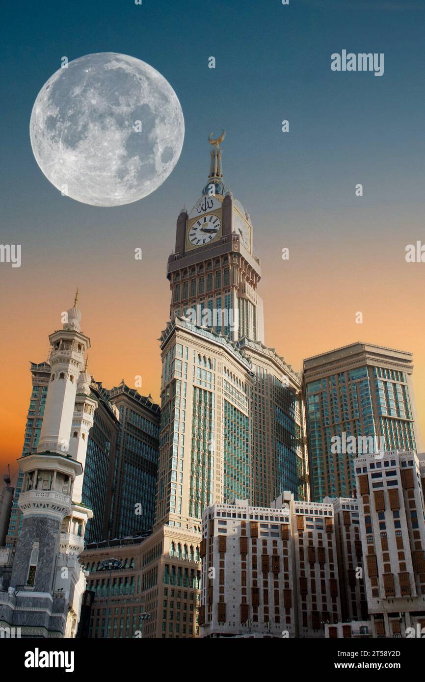 Royal Clock Tower Makkah in Makkah, Saudi Arabia. amazing sky Stock Photo Alamy