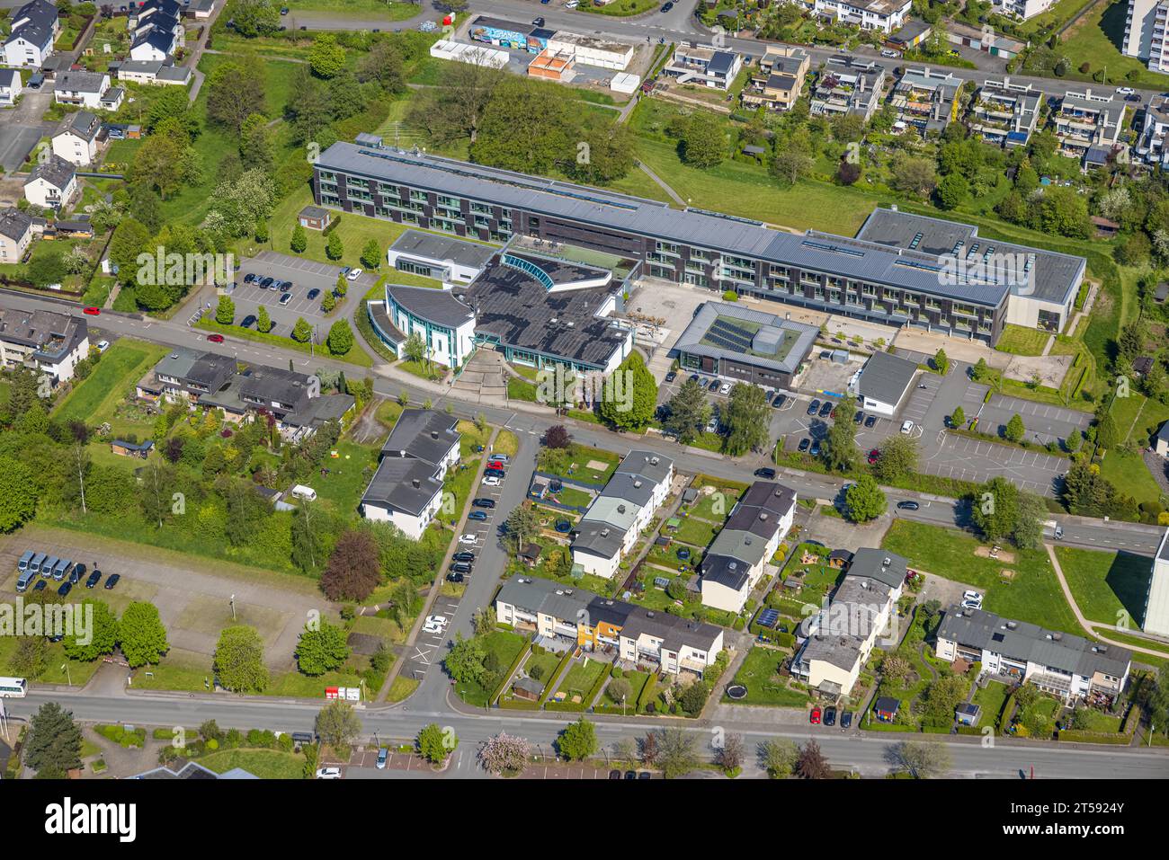 Aerial view, South Westphalia University of Applied Sciences Meschede