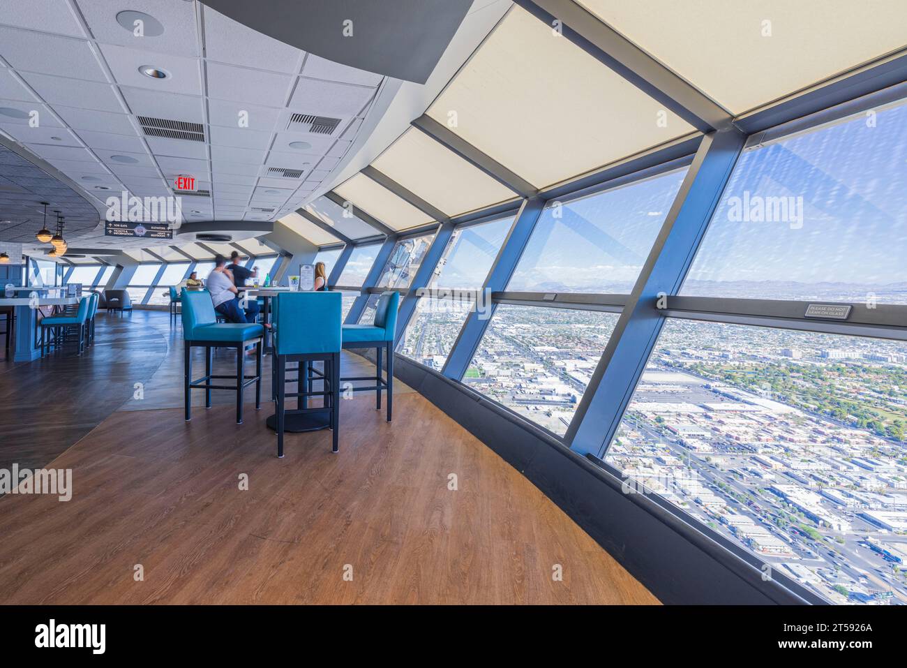 View of cafe on one of floor at Strat Hotel , Casino and Tower, with