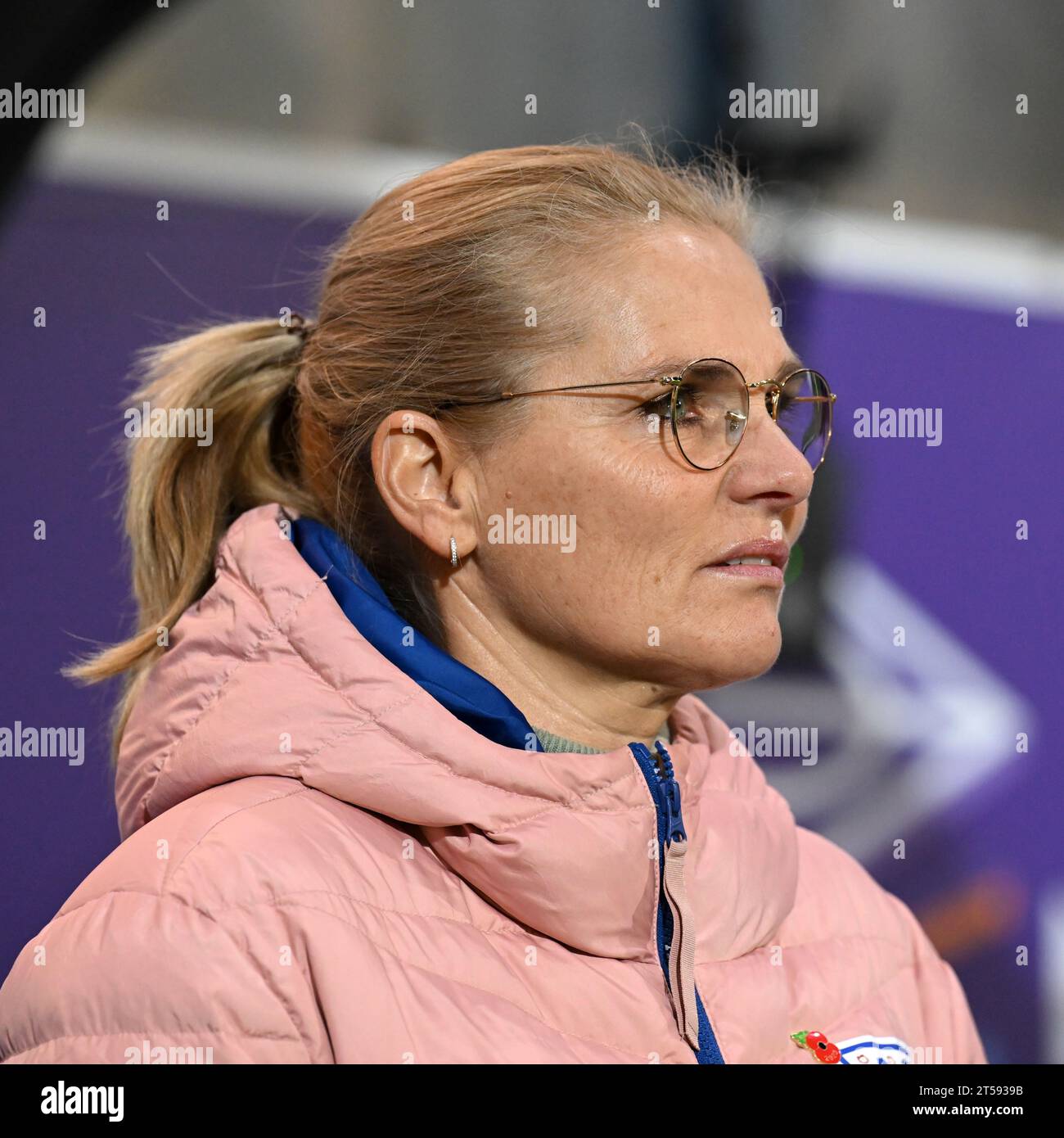 LEUVEN England coach Sarina Wiegman during the UEFA Nations League
