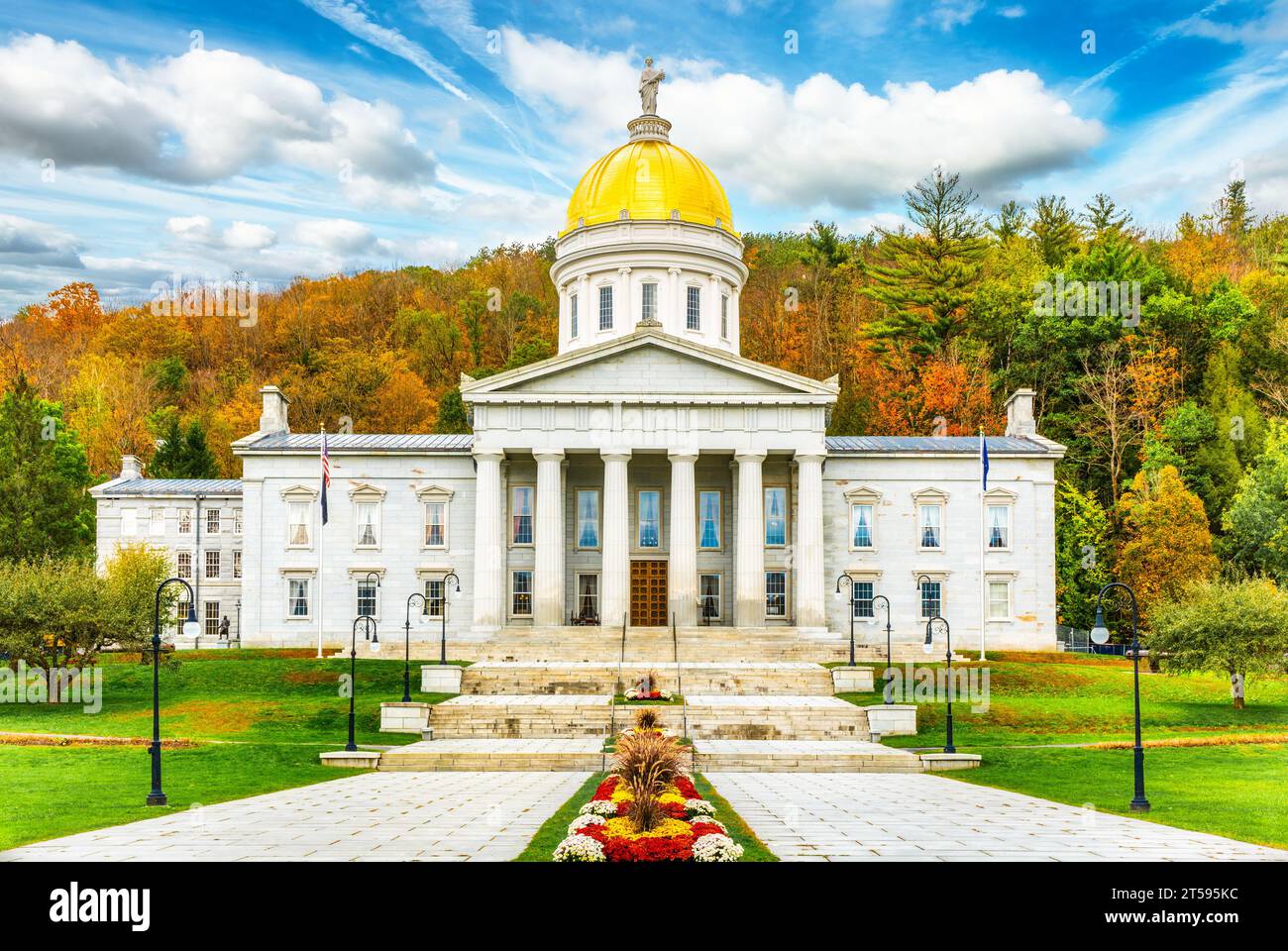 Vermont State House, in Montpelier, VT Stock Photo
