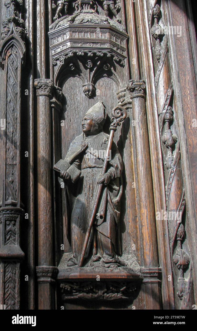 Basilica Saint-Denis in Sant-Denis, Paris. Stock Photo