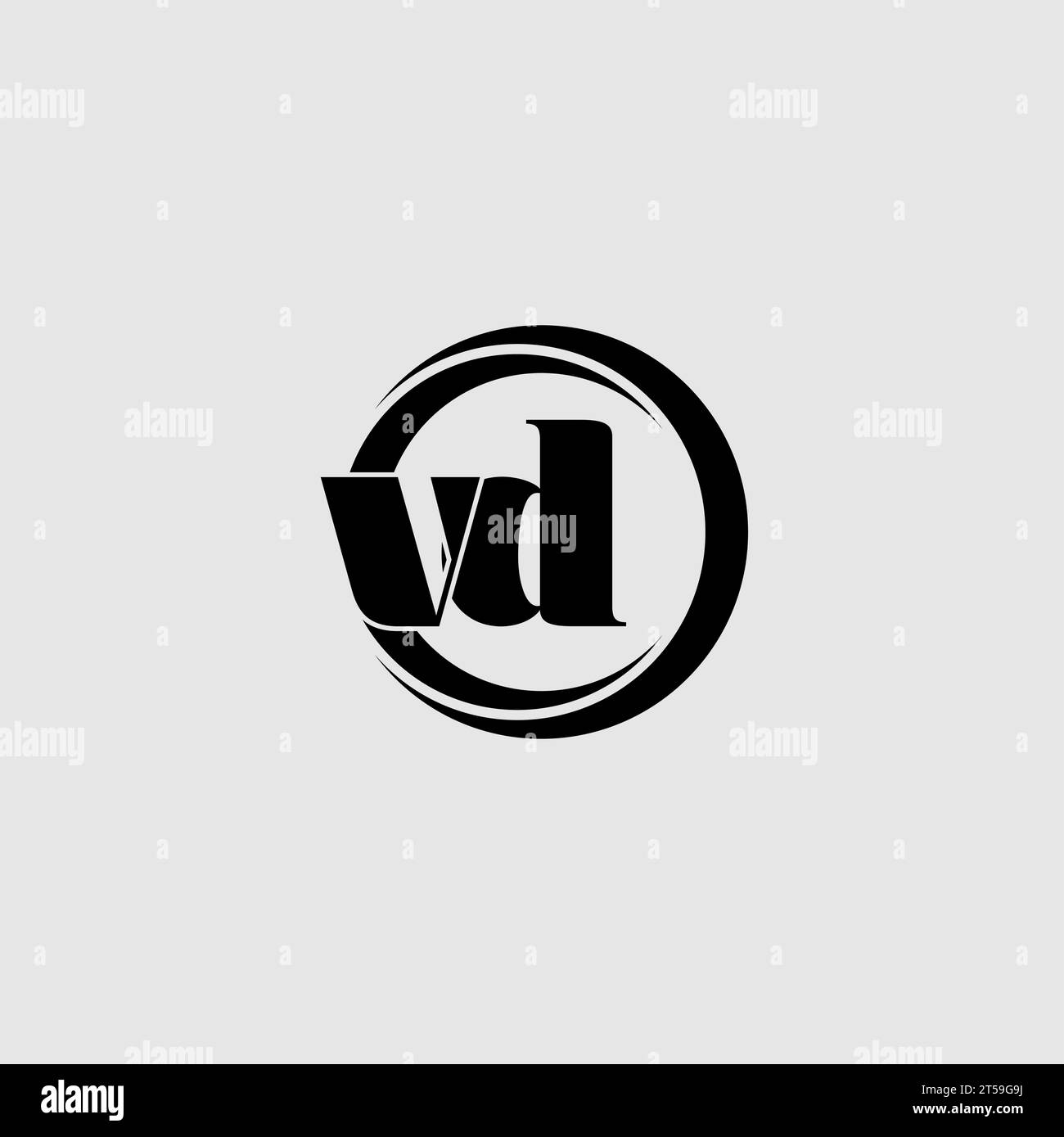 Vd letters Stock Vector Images - Alamy